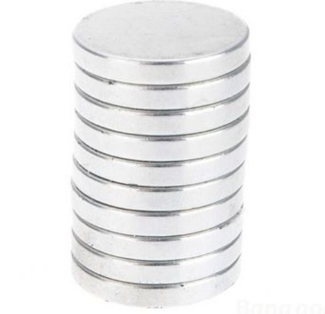 Neodymium Skivemagnet, Ø12x3mm