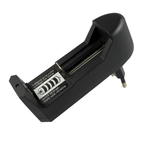 Mini væglader til 18650 batteri