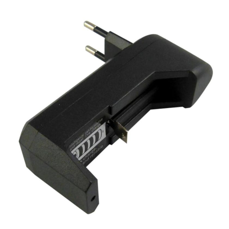 Mini væglader til 18650 batteri