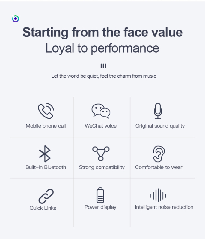 i12 TWS Bluetooth 5.0 høretelefoner - Touch-version