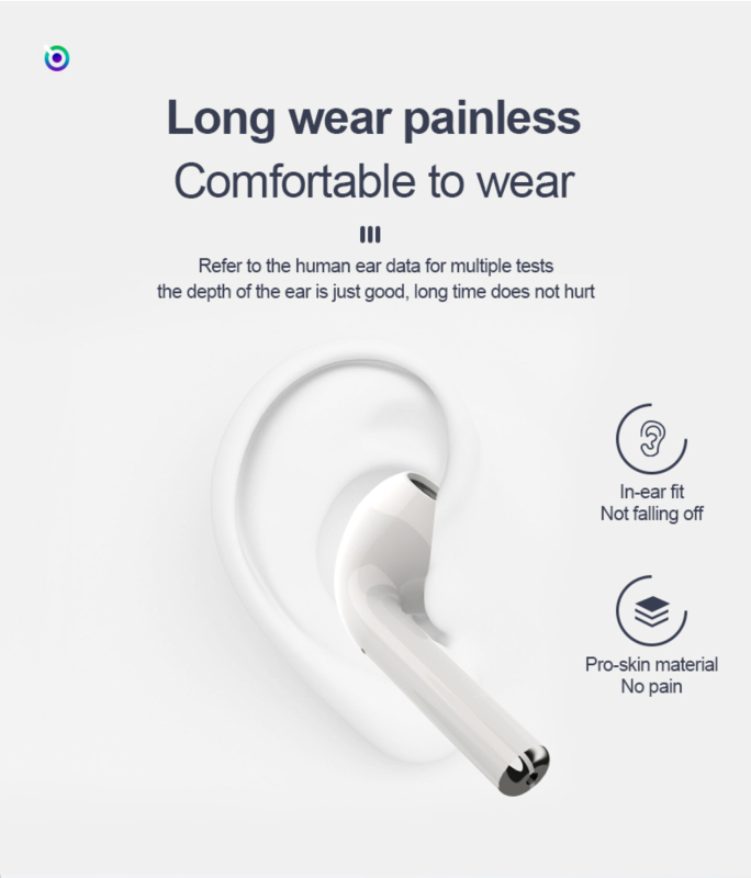 i12 TWS Bluetooth 5.0 høretelefoner - Touch-version