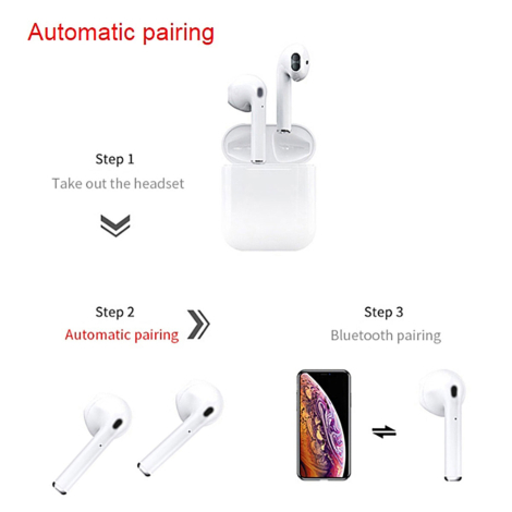 i12 TWS Bluetooth 5.0 høretelefoner - Touch-version