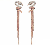 Femme Fatale lange øreringe