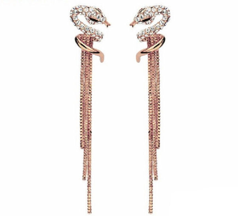 Femme Fatale lange øreringe