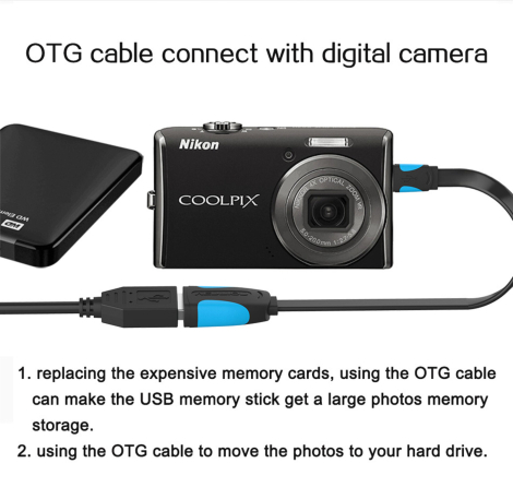 VENTION OTG-kabel, USB-MicroUSB