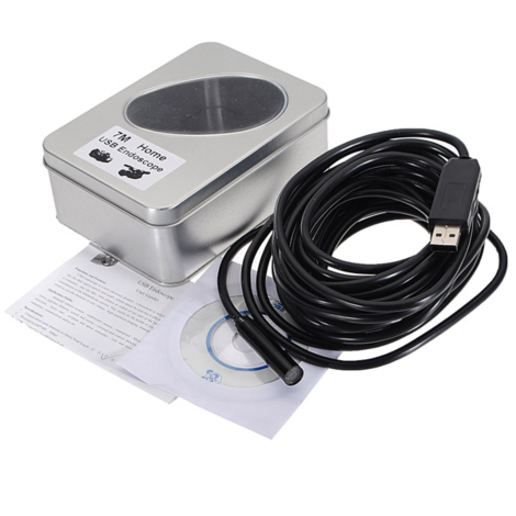 USB Endoskop Inspektionskamera, 7 meter