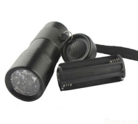 12 LED UV lommelygte