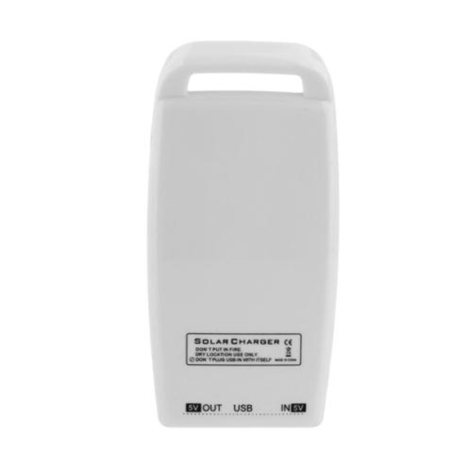 Solar-lader 90mA m. batteri 1000mAh