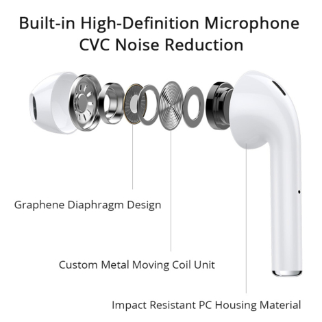 i11 TWS Bluetooth høretelefoner - Touch-version