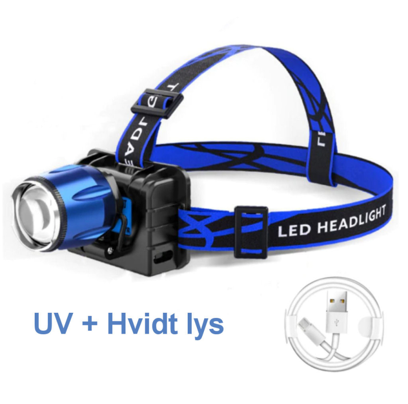 UV pandelampe, UV og hvidt lys