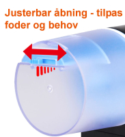 Foderautomat justering