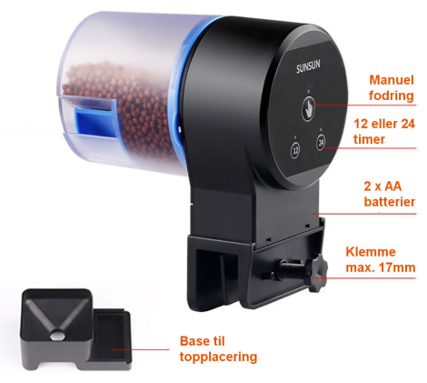 Foderautomat funtioner