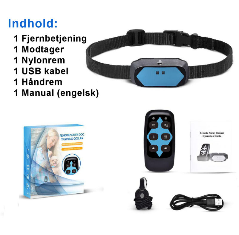 Træningshalsbånd - indhold