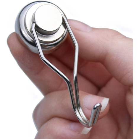 Krogmagnet Ø25, N52, 30kg, Svingbar - i hånden