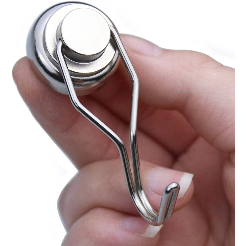 Krogmagnet Ø25, N52, 30kg, Svingbar - i hånden