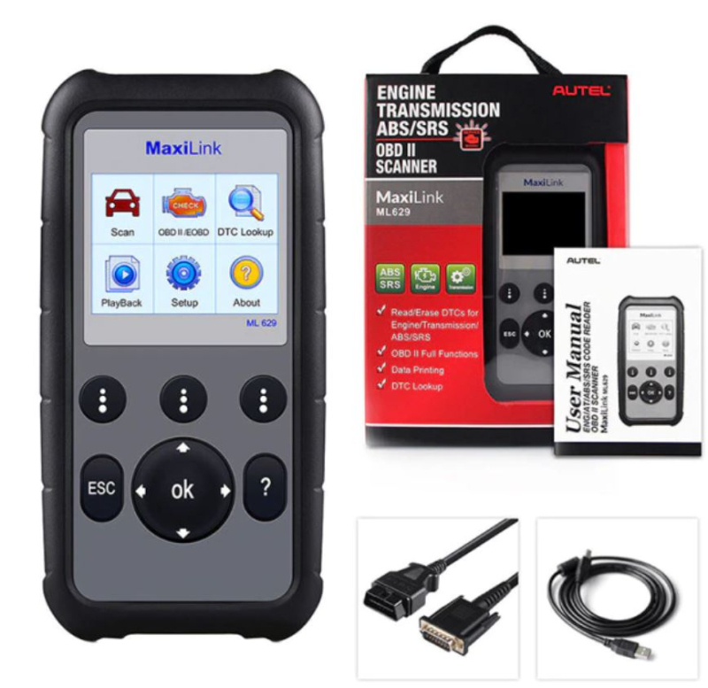 9: Autel MaxiLink ML629 ABS/SRS/Motor/ Transmission + CAN OBD2 Scanner