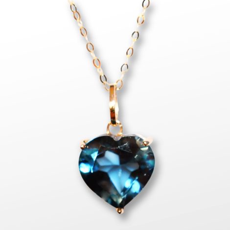 Blå Topaz Halskæde