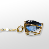 Blå Topaz Halskæde