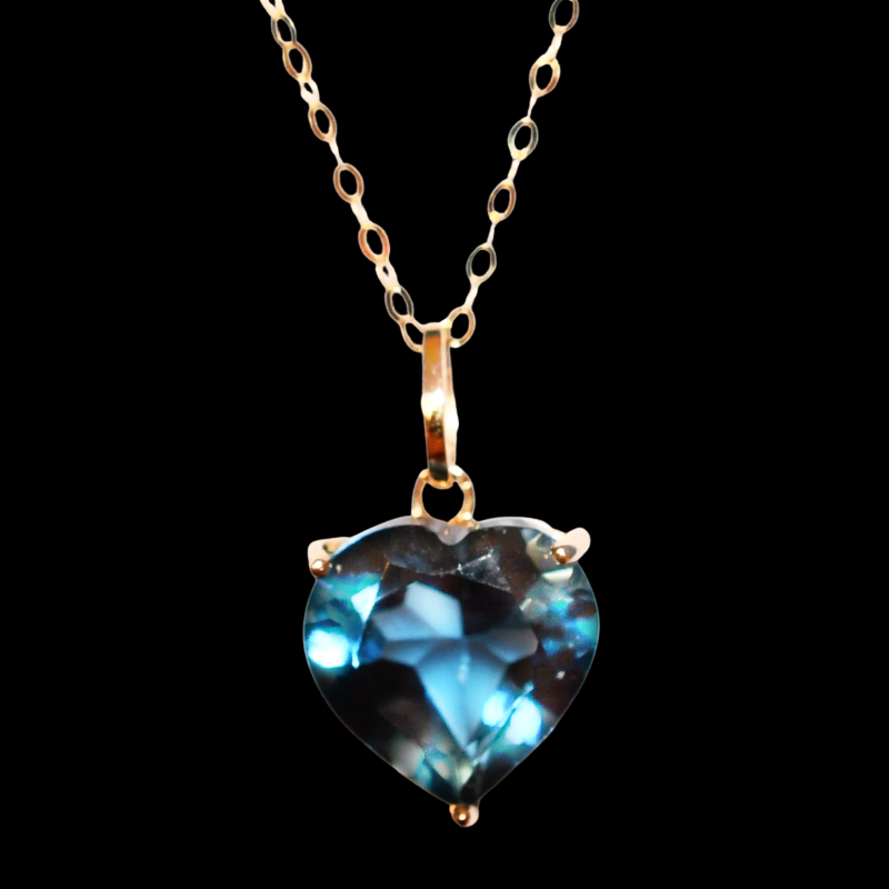 Blå Topaz Halskæde