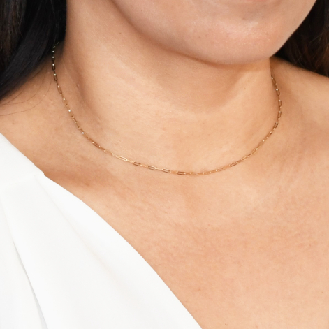 Paper Clip Halskæde 1,49g