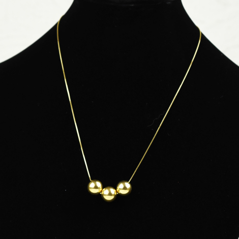 Triple Kugle Halskæde