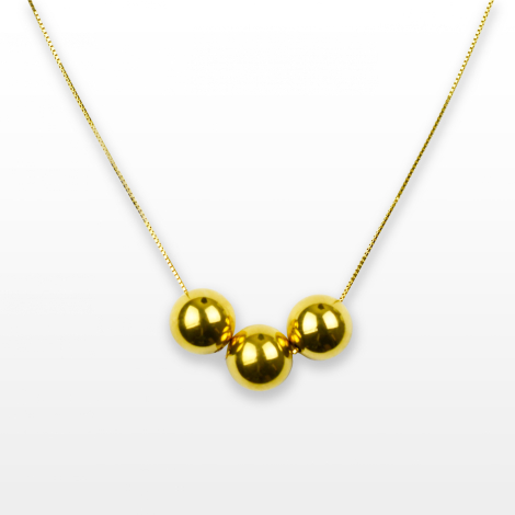 Triple Kugle Halskæde