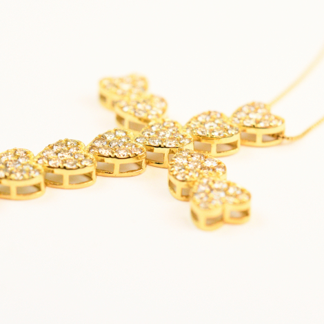 Hjerte Krucifix halskæde