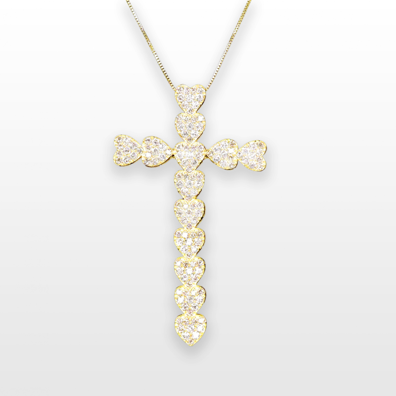 Hjerte Krucifix halskæde