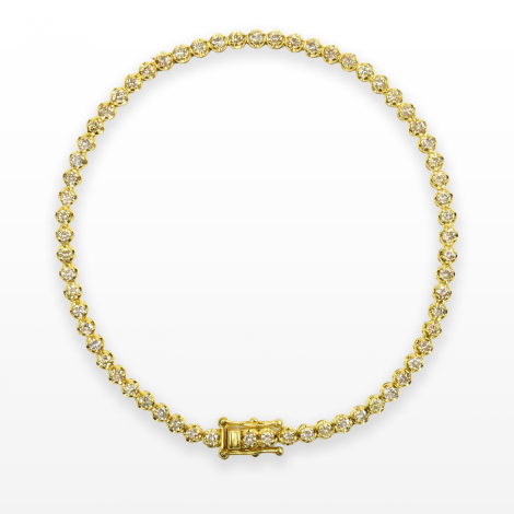 Tennis Guldarmbånd 2ct, 5g