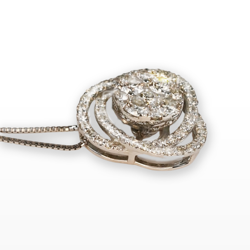 LadyBoss Halskæde Hvidguld