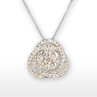 LadyBoss Halskæde Hvidguld