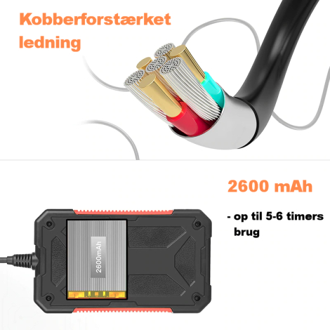 Endoskop med stiv ledning