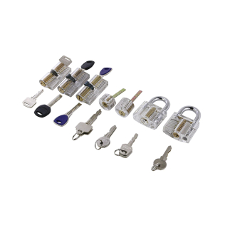 Transparente låse i akryl til dirke