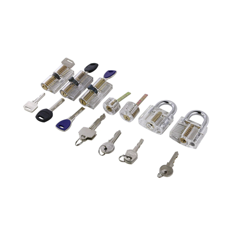 Transparente låse i akryl til dirke