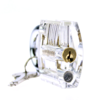 Transparente låse i akryl til dirke