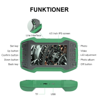 Inspektionskamera funktioner