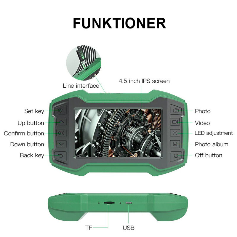 Inspektionskamera funktioner