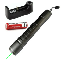 Grøn PK Laser+batteri+lader, 200mW