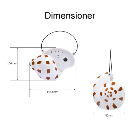 Trainertec UL-40 anti-gø kontrol, dimensioner
