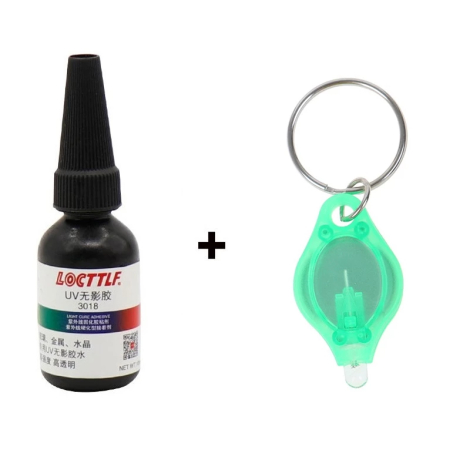 Flydende acryl-lim med UV lampe