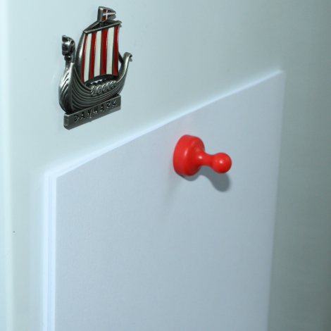 Magnet - 32 papir ark på køleskab