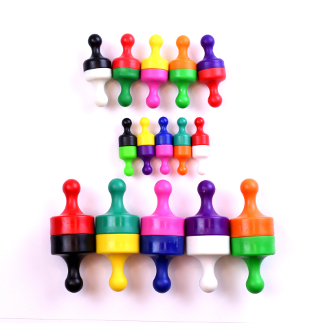 Tavlemagneter i tre størrelser