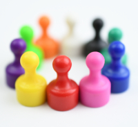 Tavlemagneter, magnet til whiteboard, Ludo stil