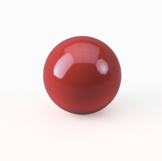 Kuglemagnet 5mm dyb rød