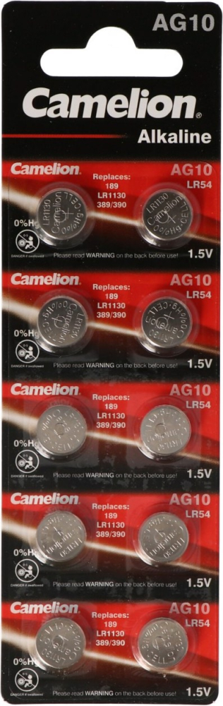 Camelion AG10 batteri, 10-pak