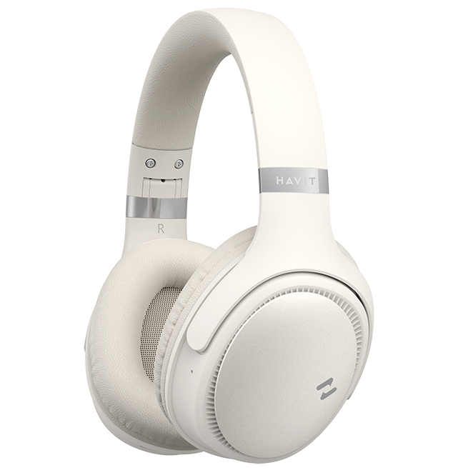 Havit H630BT over-ear BT hovedtelefoner, Creme