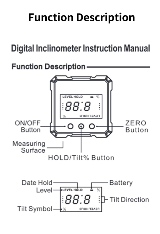 Inklinometer manual
