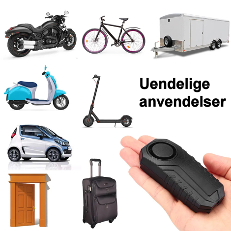 Vibrationsalarm, utallige anvendelsesmuligheder