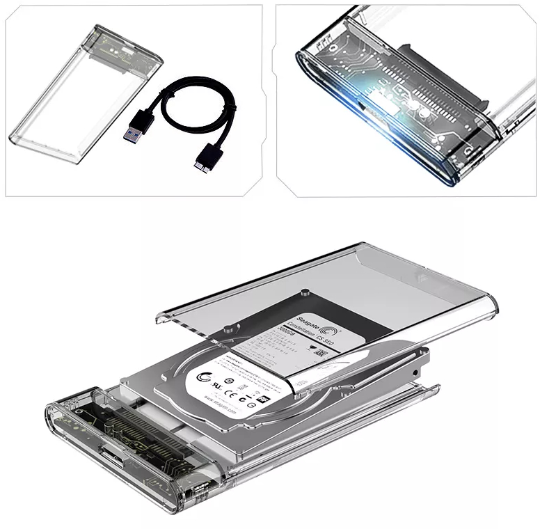 USB 3.0 SATA harddrive enclosure