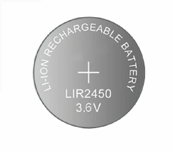 LIR 2450 Knapcelle, 3.6V genopladelig